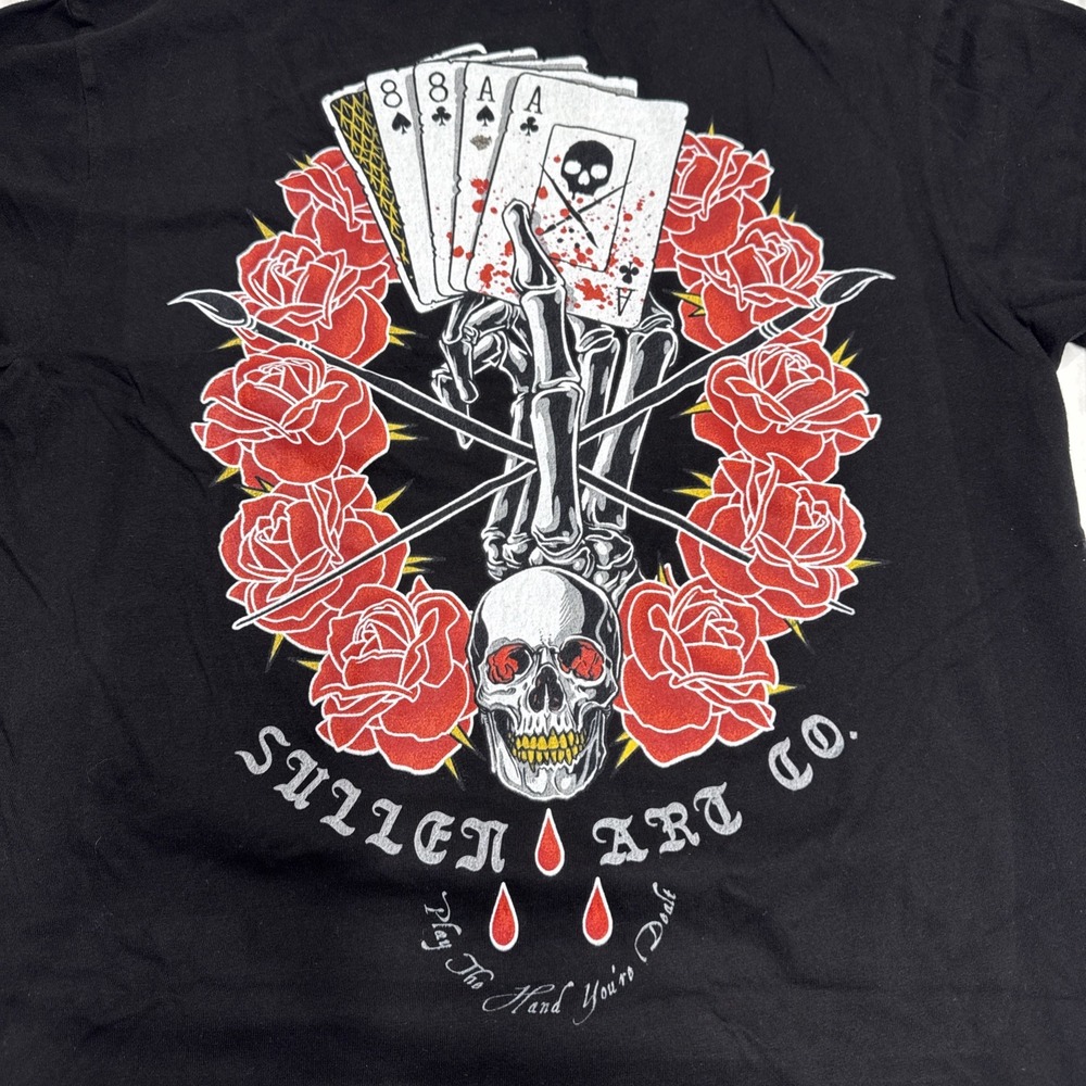 Sullen Men's T-shirt Death Dealer Biker Tattoos Urban Design Limited Edition